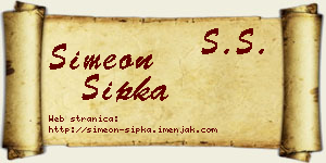 Simeon Šipka vizit kartica